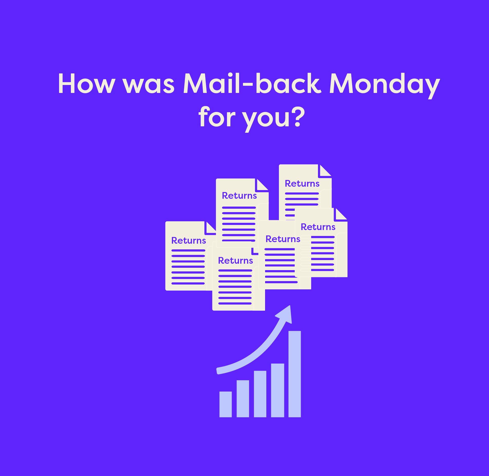 How was ‘Mail-back Monday for you?