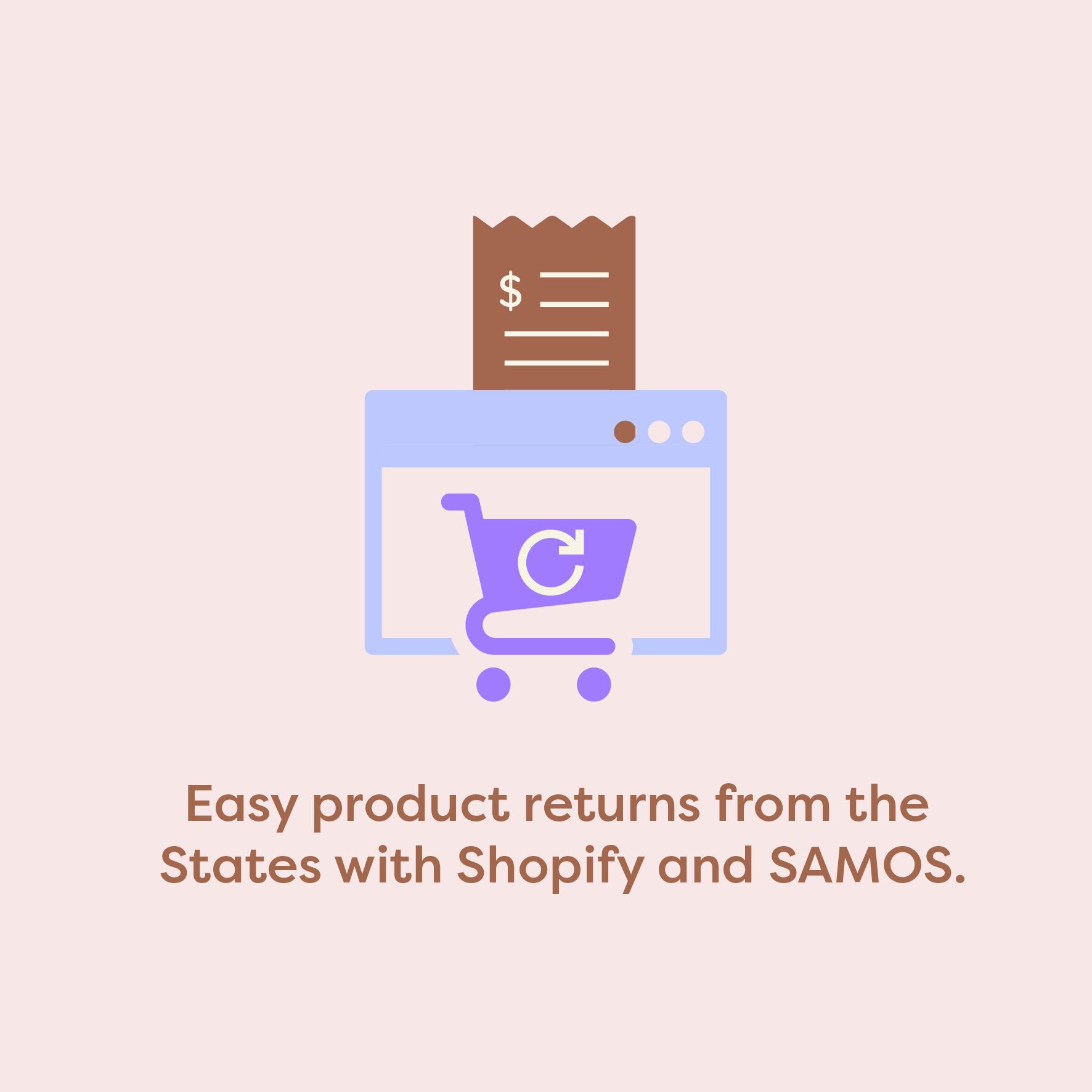 Easy product returns from the US with Shopify and SAMOS.