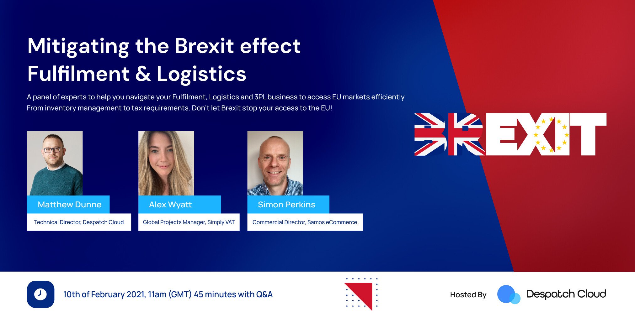 Poster for Mitigating the brexit effect Fulfillment & logistics Event and Q&A